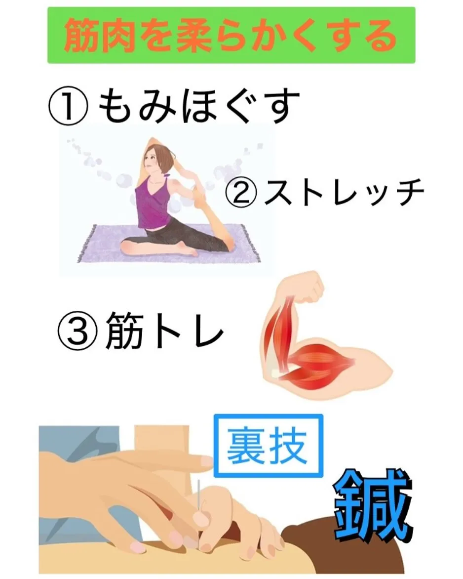 筋肉を柔らかくする